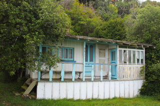 Gorgeous boat houses and 'cribs' on our bike ride