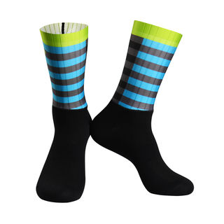 Stripy Green- Custom Cycle Socks