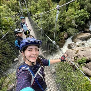 Timber Trail in the Flying Nun and Smokin Trail Jerseys