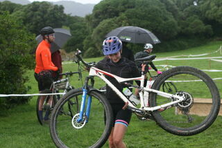 Enjoying the challenge at the Hutt Cross in the women's Firefly
