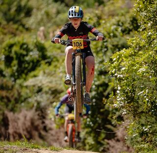 PNP racing at Belmont Regional Park - crashes are all part of cycling =). Image by Judah Plester