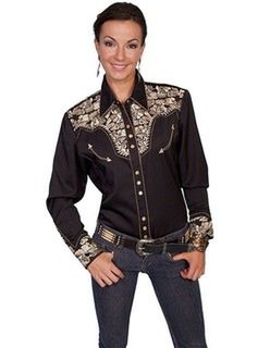 Scully Western Black/Gold