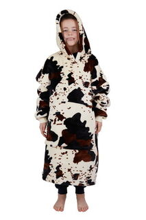 PW Kids Cow Print Snuggle Hoodie