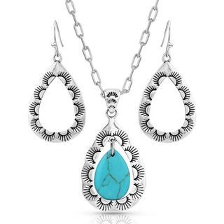 Montana Roadrunner Turquoise Scalloped Set