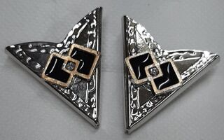 Western Silver Tone Collar Tips