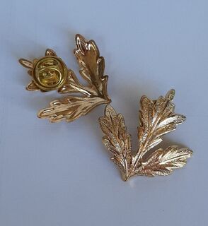 Western Bronze Tone Leaf Collar Tips