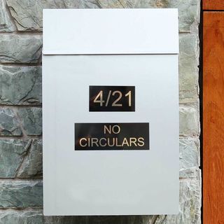 Letterbox Number Plaques - Brass