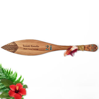 Maori & Pasifika Canoe Paddle - 21st Birthday Key Alternative | Graduation Gift | Annivesary Keepsake