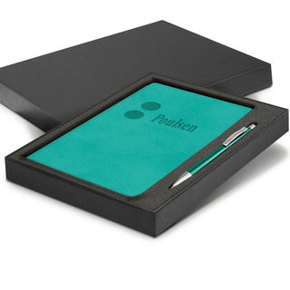 FOLIO A5 Soft Cover Leather Journal & Pen Set