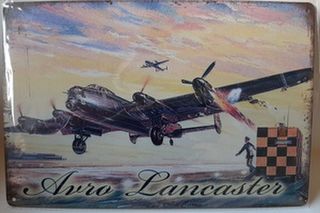Tin Sign Avro Lancaster
