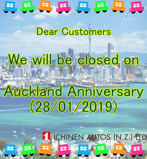 We are closed Auckland Anniversary