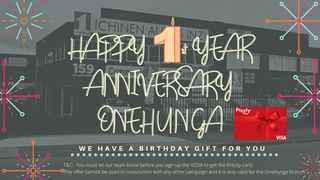 Celebrate with us our Onehunga branch 1st anniversary! 🍰🎉🤩