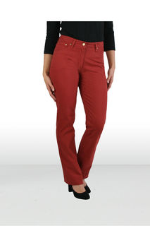 Coloured Pant Straight Teracotta