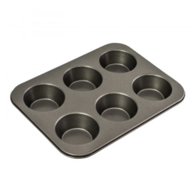 Bakemaster Non-Stick 6 Cup Large Muffin Pan
