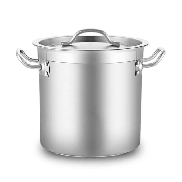 FE Stainless Steel Stockpot with Lid - Extra Thick Wall