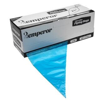 Emperor Clear Blue Piping Bags 100pc - 260 x 510mm
