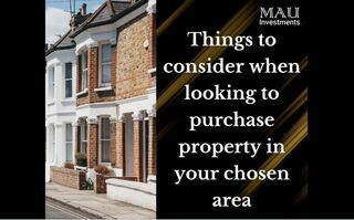 3 things to look for in an area to invest.