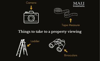 What to take to a property viewing.