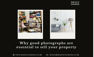Why good photographs are essential to sell your property.