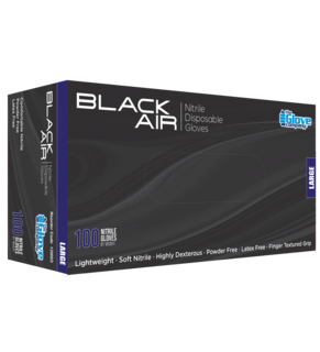 Black Air Nitrile Gloves - small