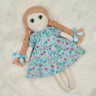 Dolls Tiered Blue Floral Dress