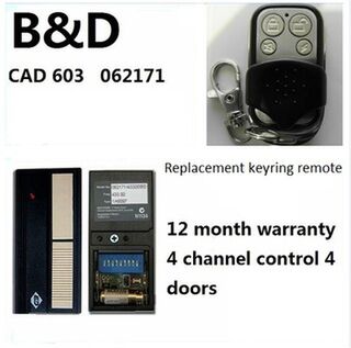 B&D Cad 603/602 Garage Door Remote