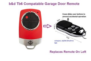 B&D Tb6 compatible Garage Door Remote
