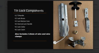 Tilt Door Handle & Lock Set