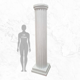 Column (D) Doric Polystyrene White (H: 2.2m W: 0.55m)