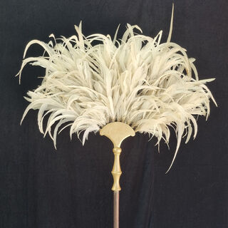 Feather Fan White (H: 2.2m x W: 1.4m)
