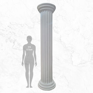 Column (K) Doric White Polystyrene (H: 2.7m x Dia 0.65m)