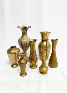 Brass Vases / Urns Assorted