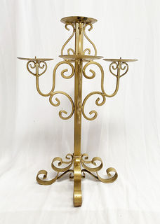 Ornate Gold Candelabra 5pt (H: 57cm)