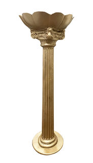 Column (R) Planter Gold (H: 1.6m W: 0.55m)