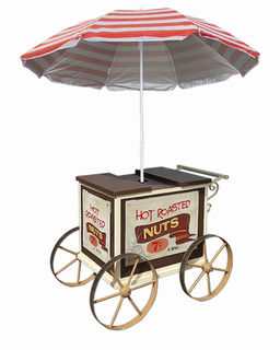 Cart Nut Stand with Umbrella (0.95m x 1.25m x 0.83m)