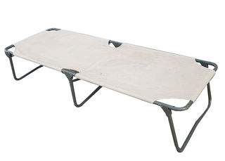 Army Bed/Stretcher Folding Metal+Canvas (W: 0.65m L: 2m H: 0.4m)