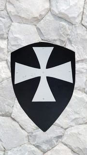 Shield Medieval Maltese (H: 80cm W: 60cm)