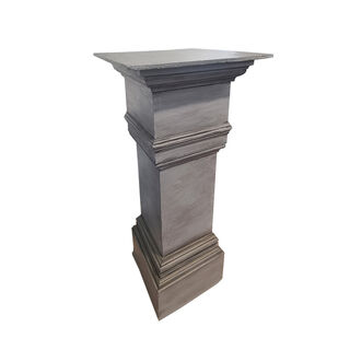 Plinth Grey Wooden (H: 0.91m x W: 0.4m x D: 0.4m)