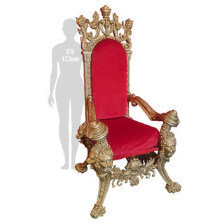 Santa Throne #1 (H: 187cm x W: 102 cm x L: 113 cm)