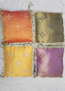 Colourful Silk Cushion Small