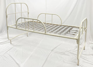 Bed Frame #3 Single Cream w/ Sides (H: 1.2m x L: 1.8m x W: 0.9m)