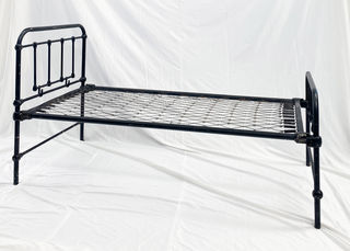 Bed Frame #6 Single Black (H: 1.9m x W: 0.9m x L: 2m)