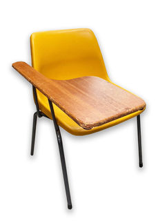 School Lecture Chair (H: 75cm x W: 60cm x D: 35cm)