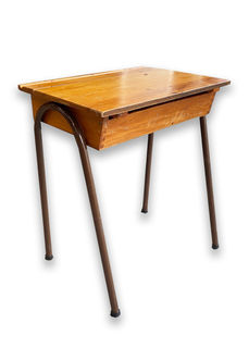 School Desk #1 Wooden (H: 70cm x W: 61cm x D: 43cm)