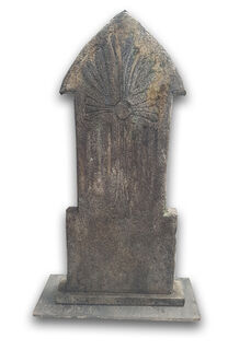 Gravestone Large E - Fancy Engraved Cross (H: 1.17m x W: 0.57m)