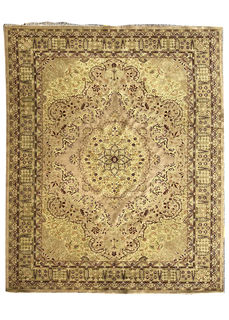 Rug #475 Persian Yellow, Cream & Green (2.7m x 3.6m)