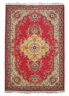 Rug #337 Persian Red, Beige & Blue (1.9m x 2.85m)