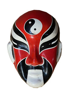 Japanese Mask Red (H: 0.5m x W: 0.4m)