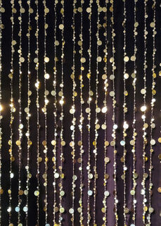 Gold Sequin Curtain Drops (W: 1m x H: 2.7m)