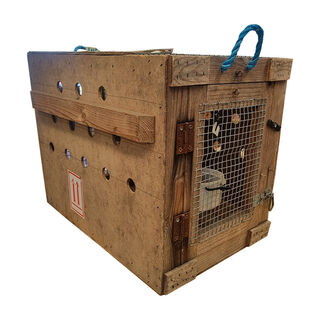 Animal Crate / Cage Wooden (H: 44cm x L: 55cm W: 38cm)